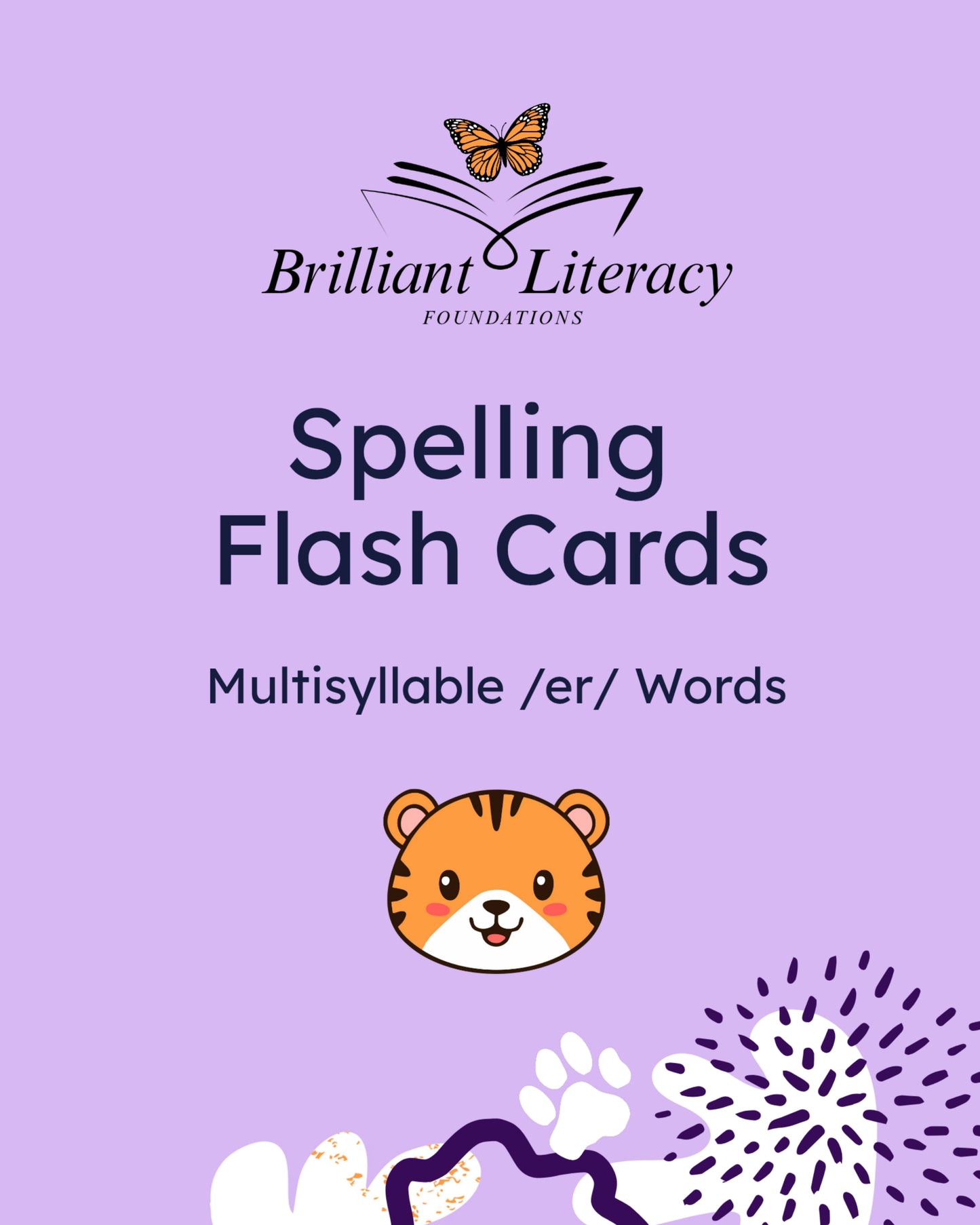 Coming Soon! Spelling Flash Cards: Multisyllable /er/ words