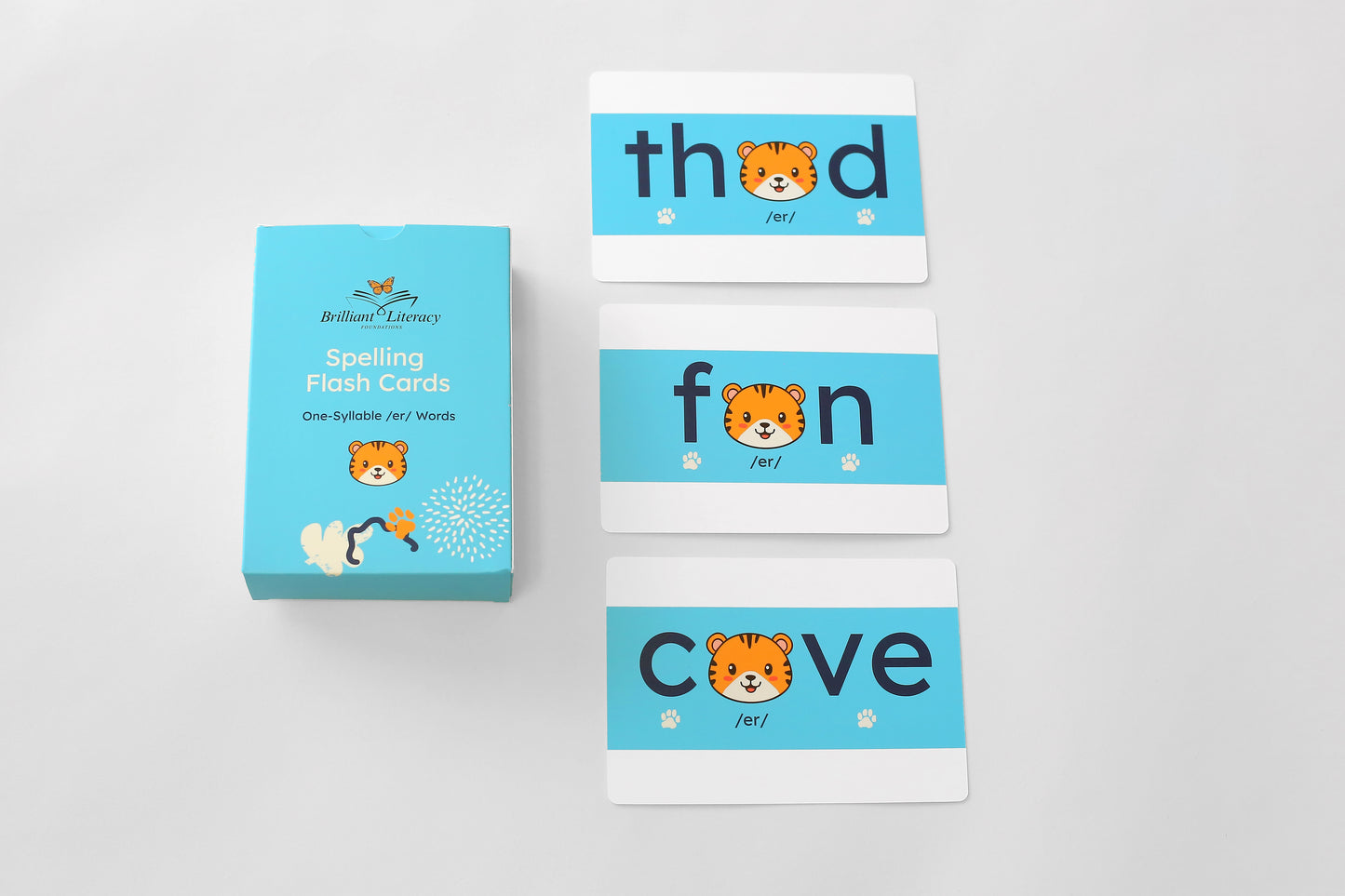 Spelling Flash Cards: One-Syllable /er/ words